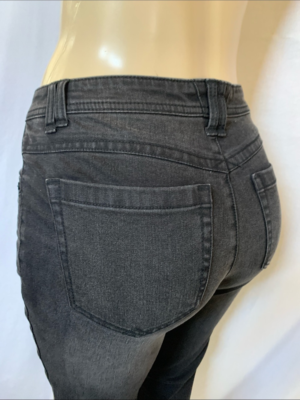 DEMOCRACY Women's Vintage Black Wash Size 6 High-Rise Skinny Jeans NWOT